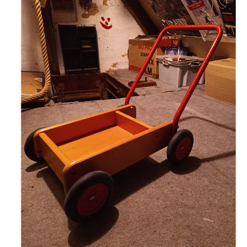 Holz spielzeug bollerwagen - holz, 4