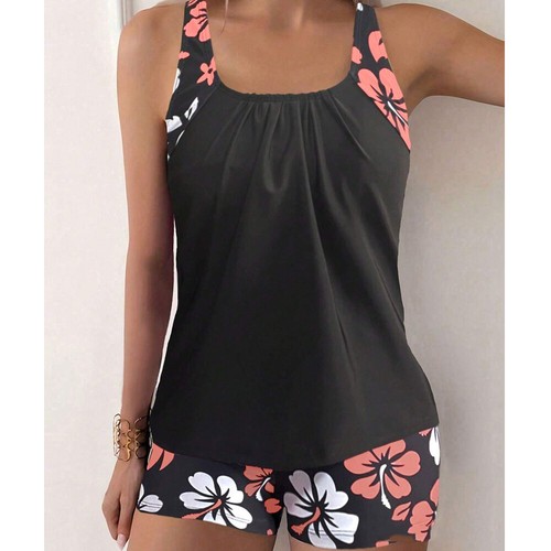Damen gepolsterte tankini - gepolsterte,
