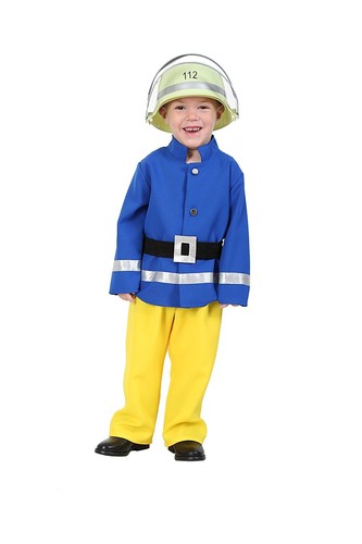 Feuerwehrmann kostüm blau - feuerwehrmann,