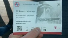 Sammler used Ticket FC Bayern München vs SV Werder Bremen 20.04.19 1. Bundesliga