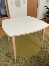 IKEA Omtänksam Tisch Esstisch ergonomisch massiv Birke Laminat weiß TOP ZUSTAND