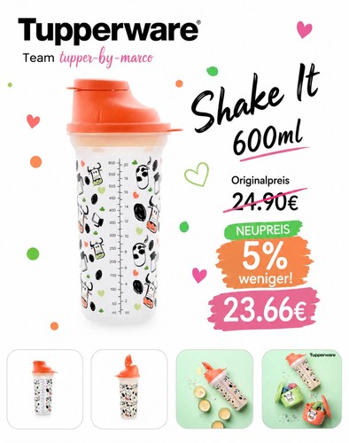 Tupperware shake 600ml - tupperware, kuh