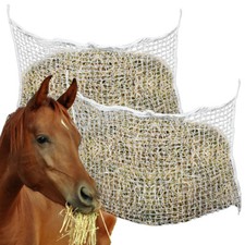 1-4 Stk. Heunetz Heusack für Pferde 120/160cm Pferdeheunetz Füllmenge Futternetz
