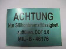 Hinweis Aufkleber Achtung