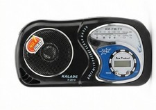 Kalade K-2019 Portable Pocket Radio AM FM TV Band Receiver Digital Clock Battery