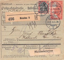 400631) DR Auslands Paketkarte