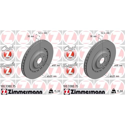 Zimmermann bremsscheiben - 2x,