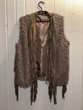 Flamant Rose Fellweste Fransen