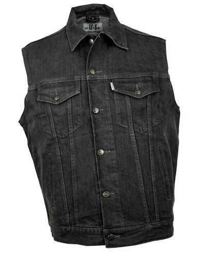 Jeansweste herren denim - herren, biker