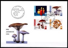Pilze. FDC. Schweiz 1994