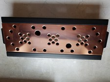 Warmhalteplatte/Speisewärmer/Rechaud/Buffetwärmer-Teelicht-Kupfer-Vintage-70-er