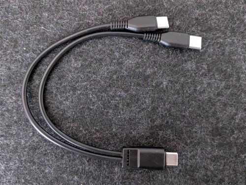 Kabel ladeadapter splitter - y-kabel,