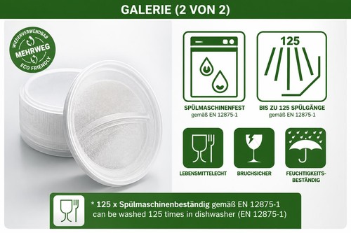 Menüteller 2 geteilt - menüteller, 2-geteilt