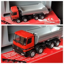 Actros S Halfpipe Muldenkipper LKW 4 Achsen Baustellenverkehr  rote Serie 148412