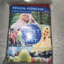 Poncho Regenponcho Transparent Kapuze Regenjacke Festival Party Universal,OVP