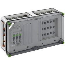 Spelsberg Kombigehäuse Sicherungskasten NH00 Lasttrennschalter transparent