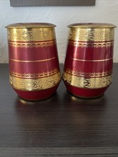 Alte Kaffeedose Jacobs Kaffee Blechdose Vintage Rot Gold 50er/60er Jahre Retro