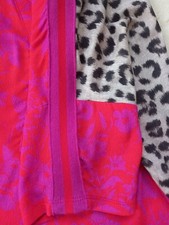 OUI Blusenshirt Bluse rot floral Animal Print Shirt