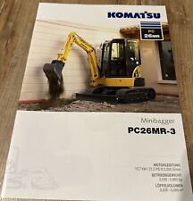 Prospekt - Komatsu PC26MR -3 Minibagger - 07/2012