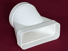 Reduzierstück Übergangsstück Flachkanal 224 x 90 mm auf Lüftungsrohr Ø 153 mm