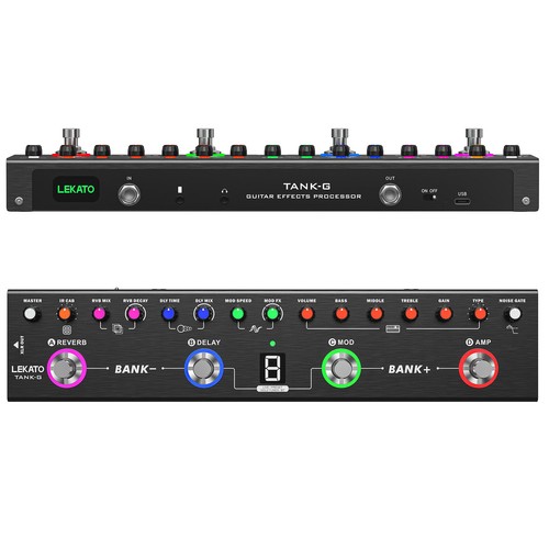 Lekato gitarren multieffekt - gitarren,