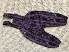 Baby/Kleinkind Vintage Latzhose Ikat Webstoff one size lila