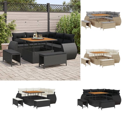 Poly rattan lounge sitzgruppe - poly,