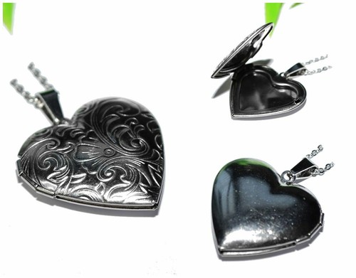 Herz medaillon kette - herz,