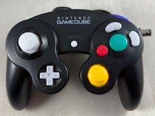 ORIGINAL NINTENDO GAMECUBE CONTROLLER SCHWARZ GETESTET & GEPRÜFT SCHÖNER ZUSTAND