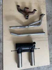 Opel GT 1900, ATJ-Auspuff Endrohr, passend dazu Flammrohr, Mittelstück, Krümmer