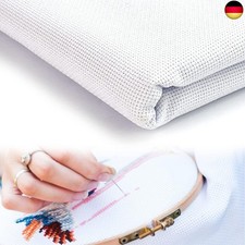DIKEBAO Kreuzstich Stoff Aida Stoff Weiß Sticken Zählstoff Große Ha