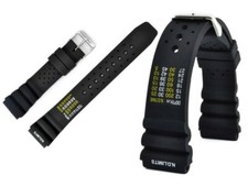 Uhrenarmband für Citizen Sport  Kautschukband schwarz 18 20 22 24mm (N.D.LIMITS)