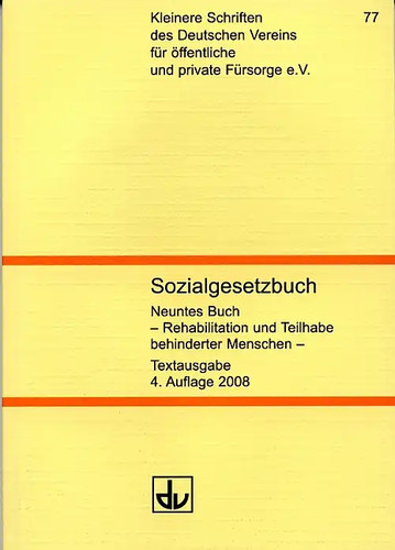 Sozialgesetzbuch neuntes buch - neuntes,