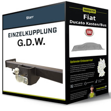 Starre Anhängerkupplung für FIAT Ducato Kasten/Bus 2011-2024 Typ 250 G.D.W. NEU