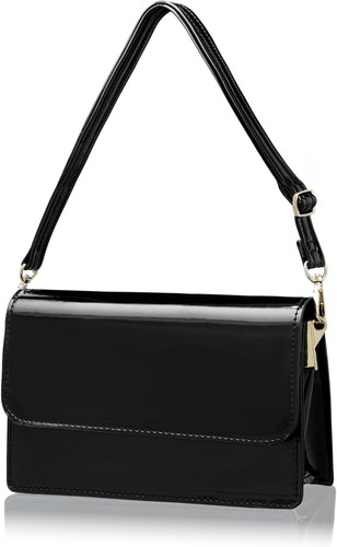 Clutch schwarz lack leder - lack,