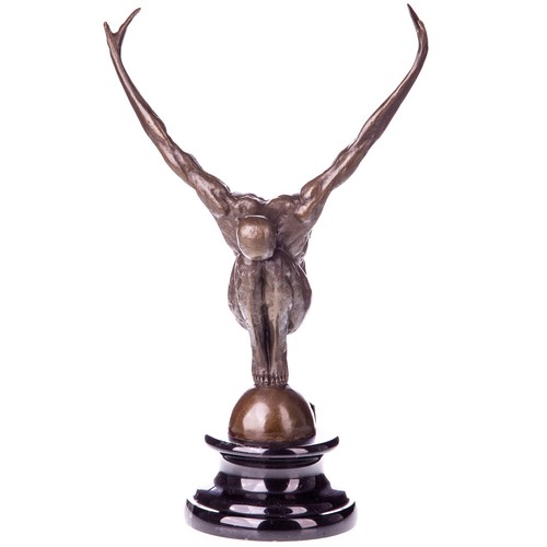 Bronze skulptur tauchers auf - bronze,