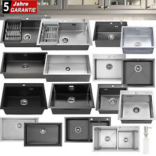 Edelstahl Einbauspüle Küchenspüle Spülbecken verschiedene Modelle Ablaufgarnitur
