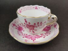 Meissen Mokkatasse indische Malerei purpur neuer Ausschnitt