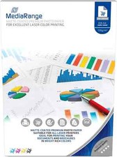 100-2000 Blatt MediaRange Fotopapier 120 g/m² matt für Laser Drucker DIN A4