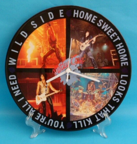 Motley crue clock - clock, upcycled