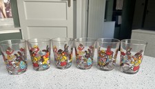 6 Vintage Luminarc Zirkus Tiere Gläser französische kleine Tumbler Gläser 
