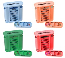 Medi - Tabletten Box f. 7 Tage / Woche 4er Set Pillenbox Medikamentendosierer