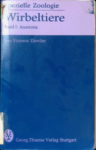 Wirbeltiere anamnia - bd., 1: