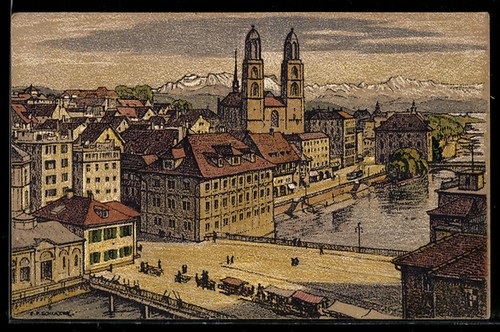 Künstler ernst e - künstler-ak,