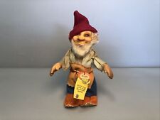 Alter Steiff | Zwerg „Gucki“ 8713,01 | KFS 12 cm Gummi Figur | #K9