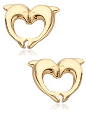 Gold ohrringe delfine - gold,