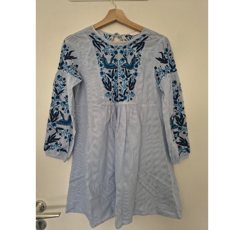 Kleid bestickt langärmlig - kleid,,