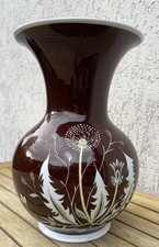 DDR Design Dekorative Große Vase Spechtsbrunn seltenes Dekor Handgemalt Sammler 