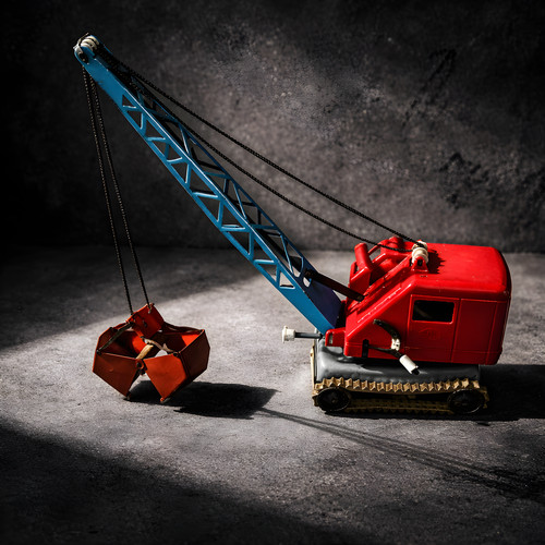 Gama 280 räderbagger kran - ,