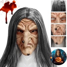 Halloween Hexen Oma Maske